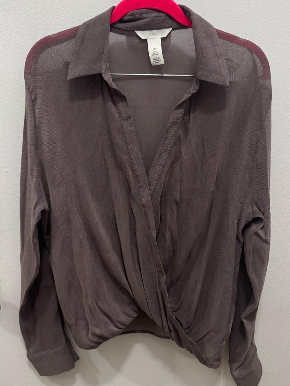 H&M WRAP BLOUSE